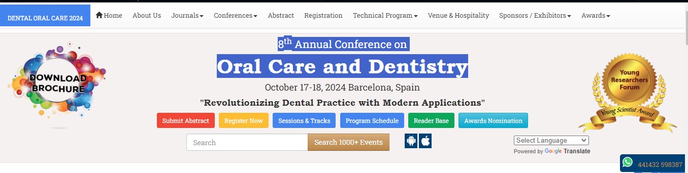 8th Annual Conference on  Oral Care and Dentistry